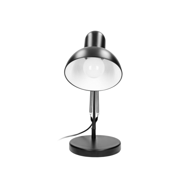 DEON desk lamp, 10W, E27, high, steel, black DEON desk lamp, 10W, E27, high, steel, black